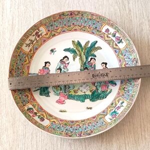 Porcelain Plate with Asian Motif
